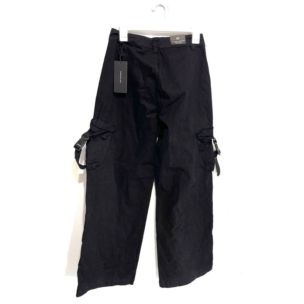 American Bazi cargo pants Los Angeles daily rocket flare buckles women's M new